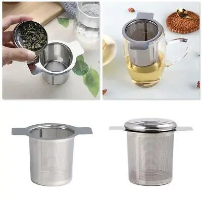 $2.86 • Buy Mesh Tea Infuser Strainer Leaf Filter Leaks Sieve Metal  Cup Fast