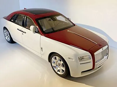 Kyosho 1/18 Rolls Royce Ghost White×red 229 • $369.66