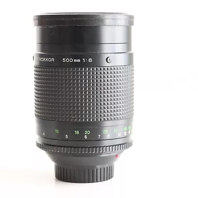 Minolta RF Rokkor 500mm F8 Manual Focus Telephoto Mirror Lens • £95