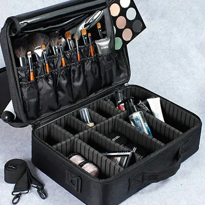 Extra Large Vanity Case Make Up Carry Box Travel Beauty Cosmetic Nail Storage UK • £20.99