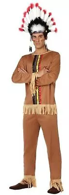 Mens Native Indian Fancy Dress Costume 1 XL • £19.99