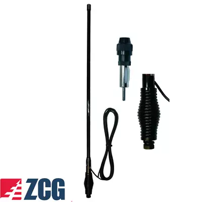 ZCG SG1100BLKR All-black AM/FM Radio Receive Spring Base 90cm Heavy Duty Antenna • $189