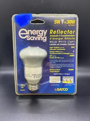 Satco S6244 R20 Reflector Warm White Light 5w  = 30w Fluorescent Bulb 3000k • $5.99