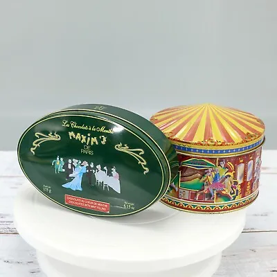Collectable Vintage Tins Maxim's And Merry Go Round • $8.03