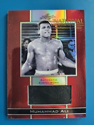 Muhammad Ali 2011  THE NATIONAL EVENT  EXCLUSIVE EVENT-WORN MEMORABILIA #EWM-30 • $100