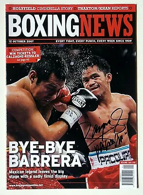 MANNY PACQUIAO Signed Magazine BOXING NEWS (12th October 2007) Team Pac Cert 10D • $157.87
