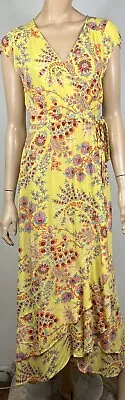 $35 • Buy Tigerlily Floral Wrap Maxi Dress - Size 8