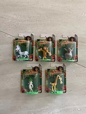 NEW Madagascar DreamWorks SET OF 5 Mattel Micro Collection Toys Mini Figures • $20