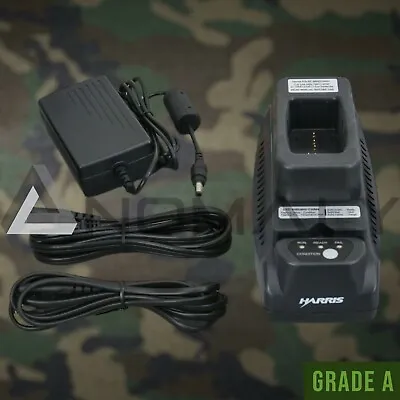 MILITARY RADIO HARRIS RF-5853-CH001 FAST CHARGING Li-ION BATTERY CHARGER PRC 152 • $49.95