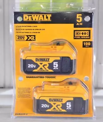 $95.10 • Buy DEWALT DCB205-2 20V MAX XR 5.0Ah Lithium Ion Battery, 2-Pack NEW IN PACKAGE