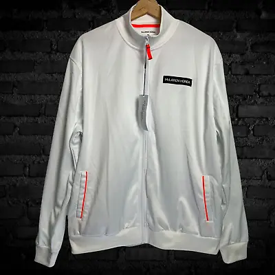 McLaren Honda Track Jacket Mens XXL White Full Zip Logo Pockets F1 Formula • £32.99