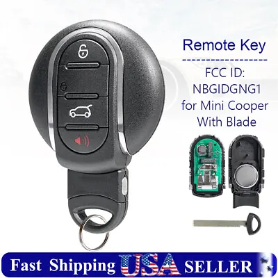 Smart Remote Key Fob Replacement For 2015 2016 2017 2018 Mini Cooper NBGIDGNG1 • $26.99