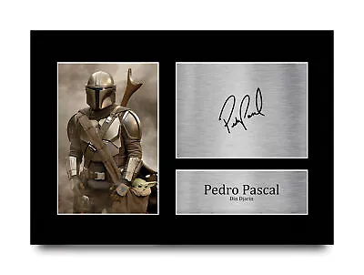 £11.99 • Buy Pedro Pascal The Mandalorian Gift Printed Signed Autograph A4 Picture For TV Fan