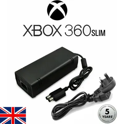 New For Xbox 360 Slim Power Supply Brick Charger Cable Adapter AC Adaptor • £15.99