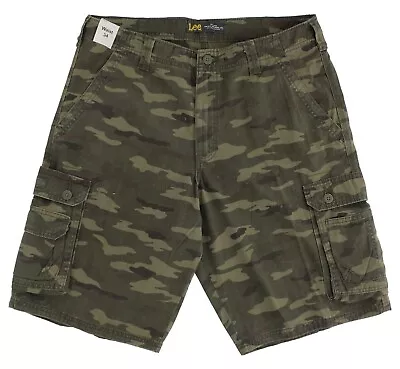 Lee Men's Cargo Shorts 8+Pockets Regular Fit 11  Inseam Pre-Wash Cotton Blended • $21.99