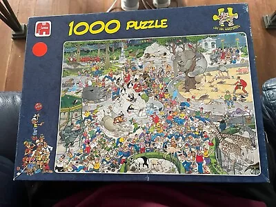 The Zoo ~ Jan Van Haasteren 1000 Piece Jigsaw Puzzle Complete • £4.99