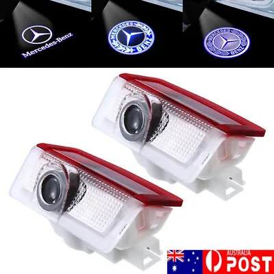 $17.89 • Buy 2pcs Logo LED Door Courtesy Light Ghost Shadow Laser Projector For Mercedes-Benz