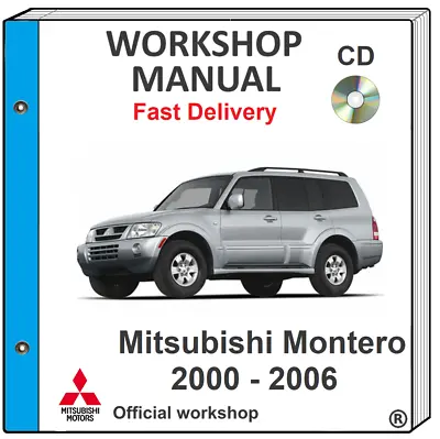 Mistubishi Montero 2000 2001 2002 2003 2004 Service Repair Workshop Manual On Cd • $9.99