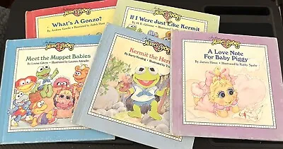 Vintage 1980s Lot Of 5 Muppet Babies Weekly Reader Books Jim Henson Kermit Piggy • $18