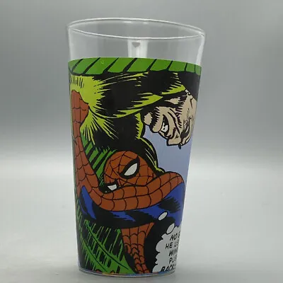 Spiderman Glass Marvel Comics Full Wrap Glass Tumbler 16 Ounce 2010 • $7.99