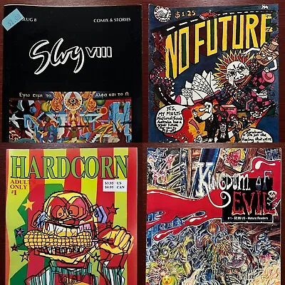 LOT Of 4 Underground Comix Kingdom Of Evil No Future Slug Hardcorn S Clay Wilson • $29.99