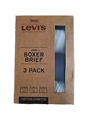 £17.99 • Buy Levi's Boxer Brief Pack Of 3 Large Size 