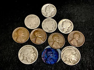 1921  Mercury Silver Dime Mixed Coin Lot. Real Nice Better Date Collection 🔥🔥 • $48.99