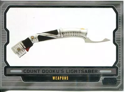 Star Wars Galactic Files 2 Base Card #608 Count Dooku's Lightsaber • £1.99