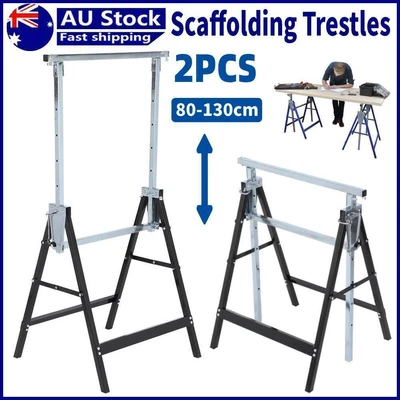 $142.39 • Buy 1 Pair Scaffolding Trestles Building Handyman Works Scaffold Saw Horse Bench New