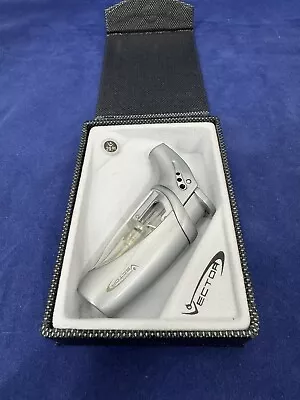 Vector Volt - Single Jet Cigar Lighter - Chrome Satin - New • $24.99