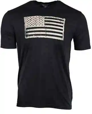 NEW Large L Oakley Men's Distress Flag Tee Short Sleeve T-Shirt Blackout • $24.55