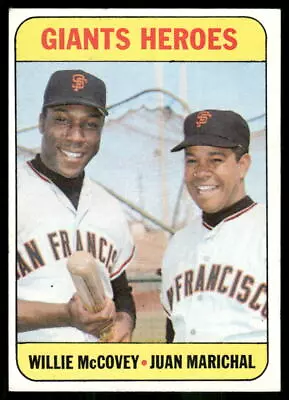 1969 Topps #572 Giants Heroes (Willie McCovey / Juan Marichal) • $0.36