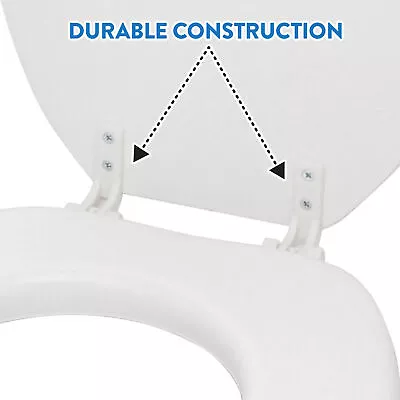 Ginsey Elongated Soft Toilet Seat White Toilet Seats And Lids • $20
