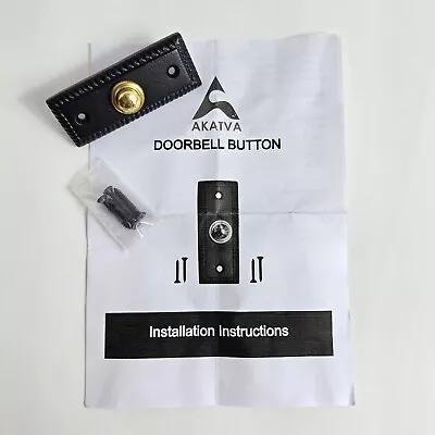 Door Bell Push Button Doorbell Chime Wired Black Metal Vintage Victorian Look • £19.29