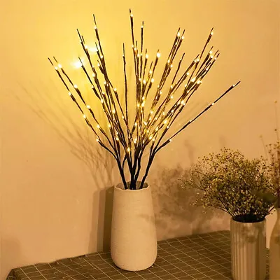 £6.47 • Buy 20LED Willow Twig Lights Light Up Branch Tree Branches Party Festival Home Decor