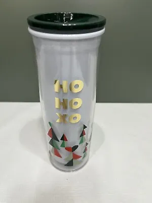 KATE SPADE New York HO HO XO 16 Oz Travel Coffee Tea Tumbler Christmas • $10