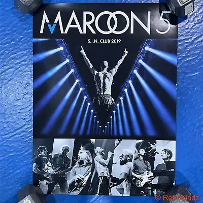 Maroon 5 - S.I.N. Club 2019 Poster 24 X 18 • $16.95