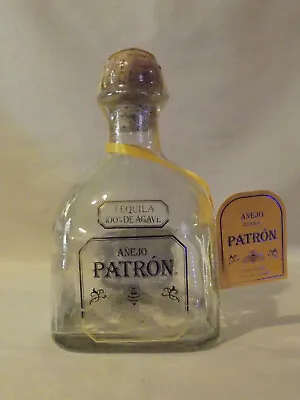 Anejo Patron Tequila Bottle Unopened Empty Dummy Display W/Tag 7.5  • $8