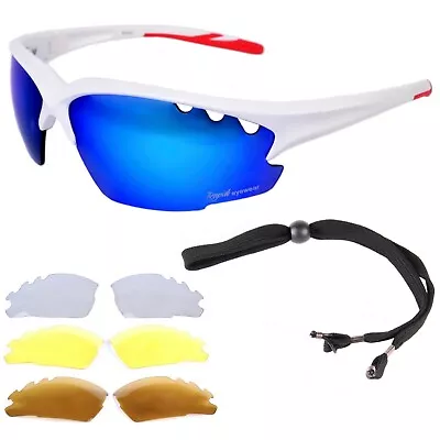 SUNGLASSES FOR CYCLING Running Triathlon Athletics: Multi Lenses: Mens& Womens • £34.99