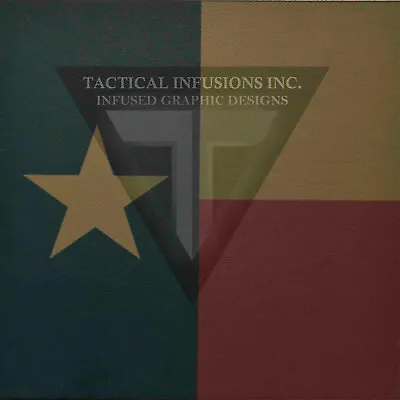 Kydex Infused Texas Flag Rustic ON FDE Print 7 7/8  X 7 7/8  1 Sheet  • $12.95