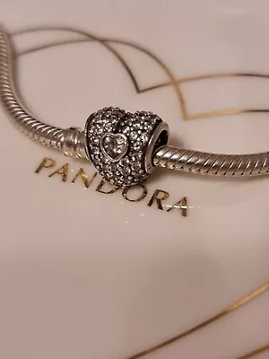 Pandora In My Heart Charm #791168CZ Cubic Zirconia • £18