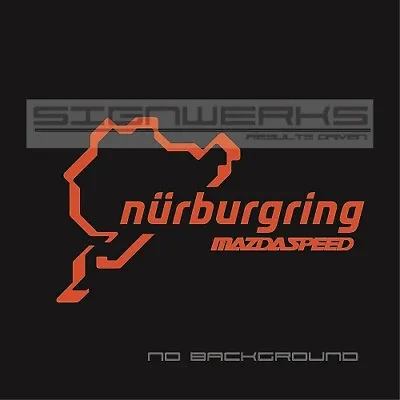 Mazdaspeed Nurburgring Decal Sticker Logo JDM Mazda 3 5 CX3 Miata Pair • $10.06