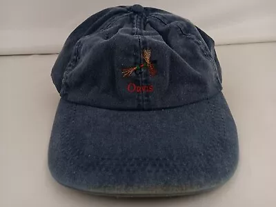 Vintage Orvis Long Bill Hat Cap Fly Fishing Weathered Denim Strapback Cotton • $24.99