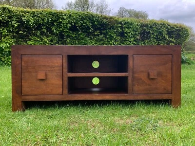 £40 • Buy NEXT Dakota Mango Wood TV Media Unit - 2 Drawer