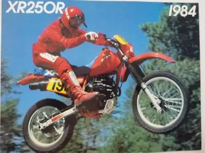 HONDA Motorcycle Brochure 1984 XR 250 R Uncirculated Quality Color Photos NM • $19