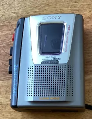 SONY TCM-20DV Cassette Voice Recorder Dictaphone Vintage Tested Working Retro • £19