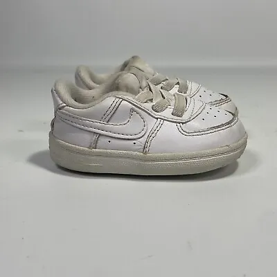 Nike Air Force 1 Crib Booties Baby Triple White Unisex Shoes Sneakers - SIZE 3C  • $16.98