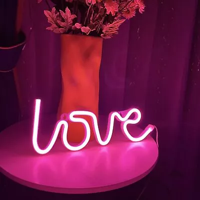 LED Neon Sign Light Wall Lights Art Decor Lamp For Kids Bedroom Home Bar Party • £7.99