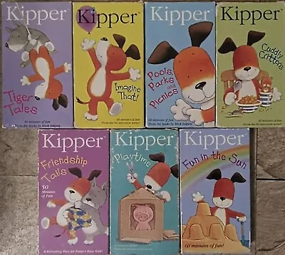 7 Kipper VHS Tape Lot Fun In The Sun Imagine That Cuddly Critters Playtime + • $59.99