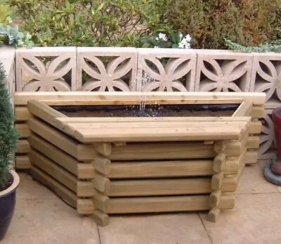 Norlog 25 Gallon Raised Wooden Pond Garden Water Feature *easy Assembly* • £169.99